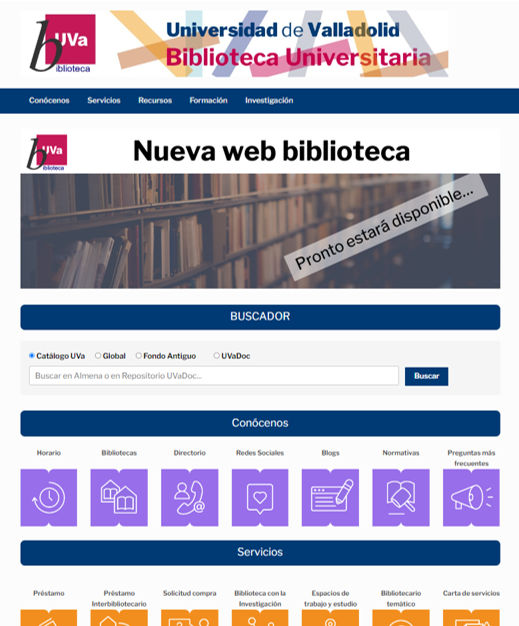 Nueva web BUVa