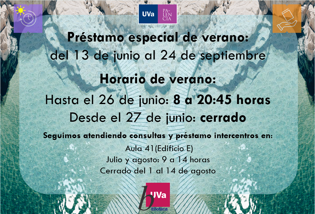 Horario y préstamo de verano