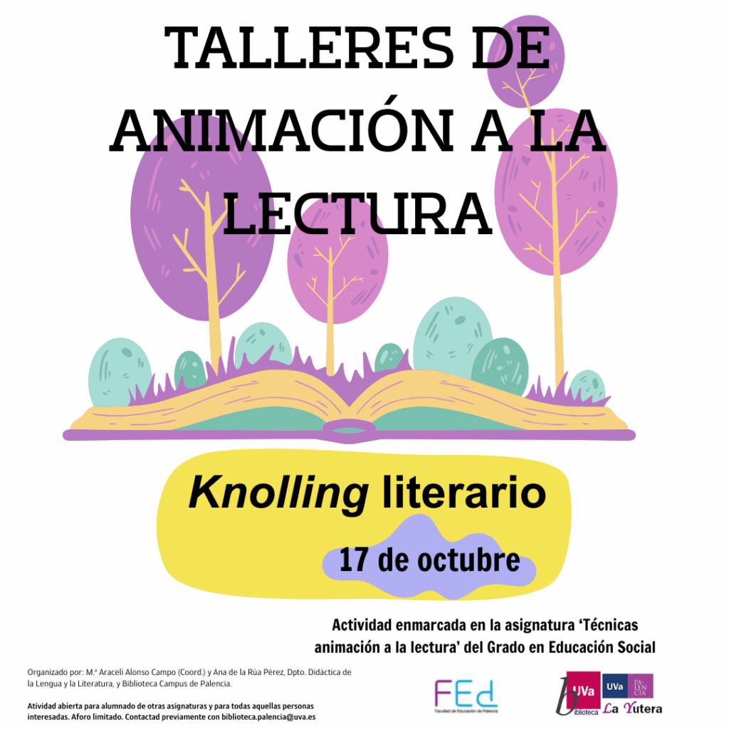 Cartel Taller de Animación a la Lectura: Knolling literario