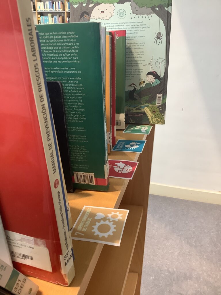 Punto de interés en la biblioteca