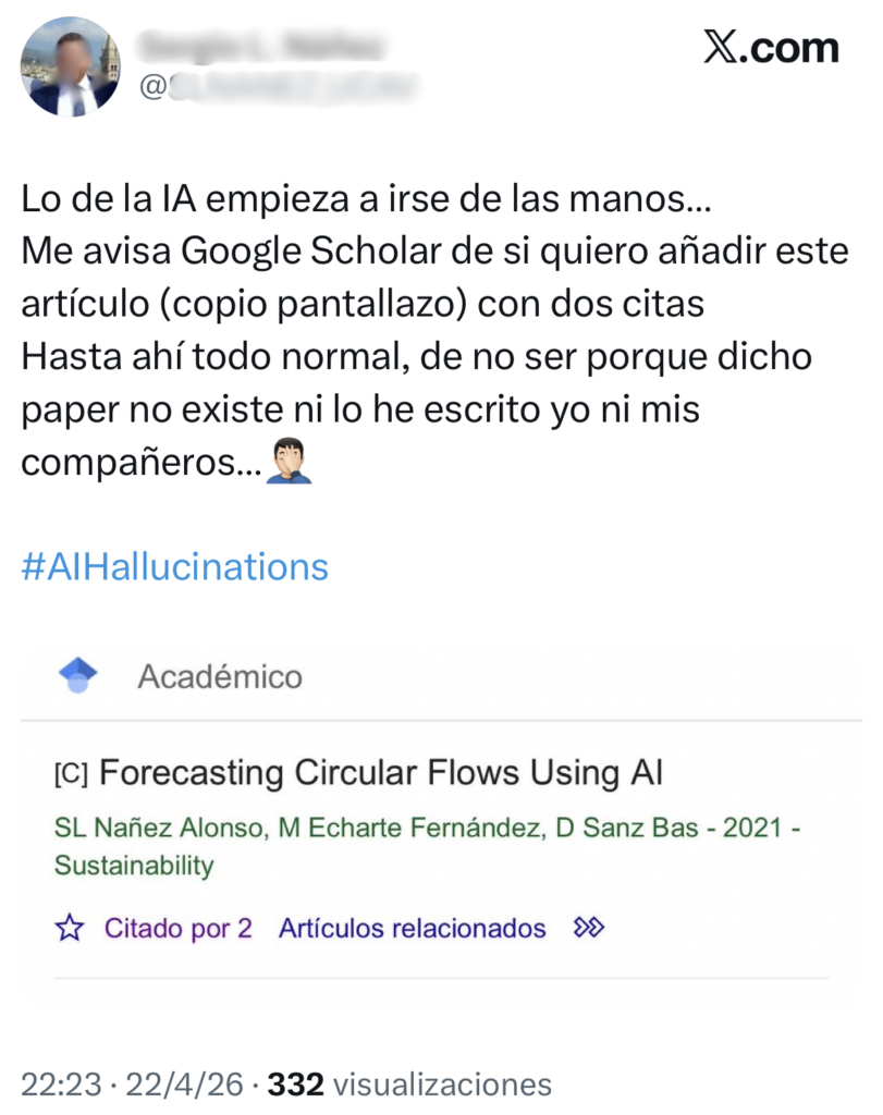 Teew de artículo inexistente